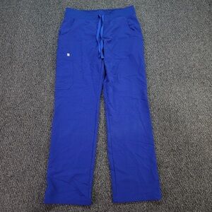 Figs Women's Kade Scrub Pants in Deep Royal Blue/Galaxy Blue size small